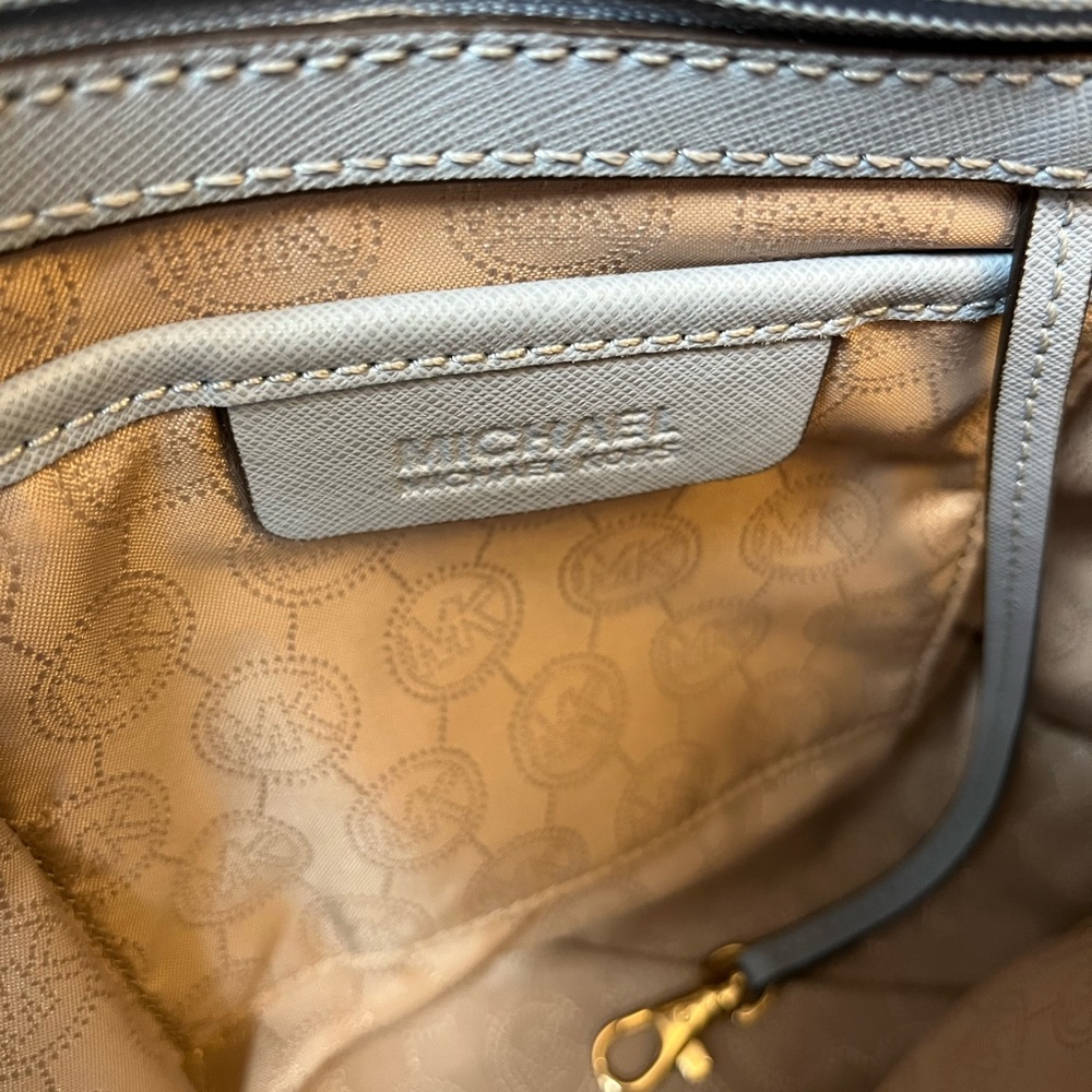 Michael Kors Light Blue Leather Hobo Bag - Picture 3 of 5